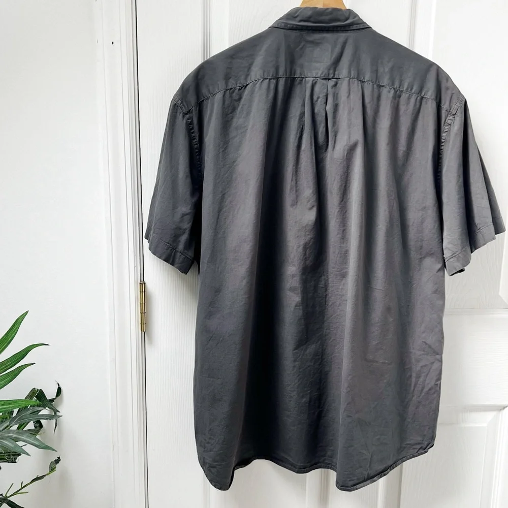 J. Crew Secret Wash Button Front Shirt in Gray